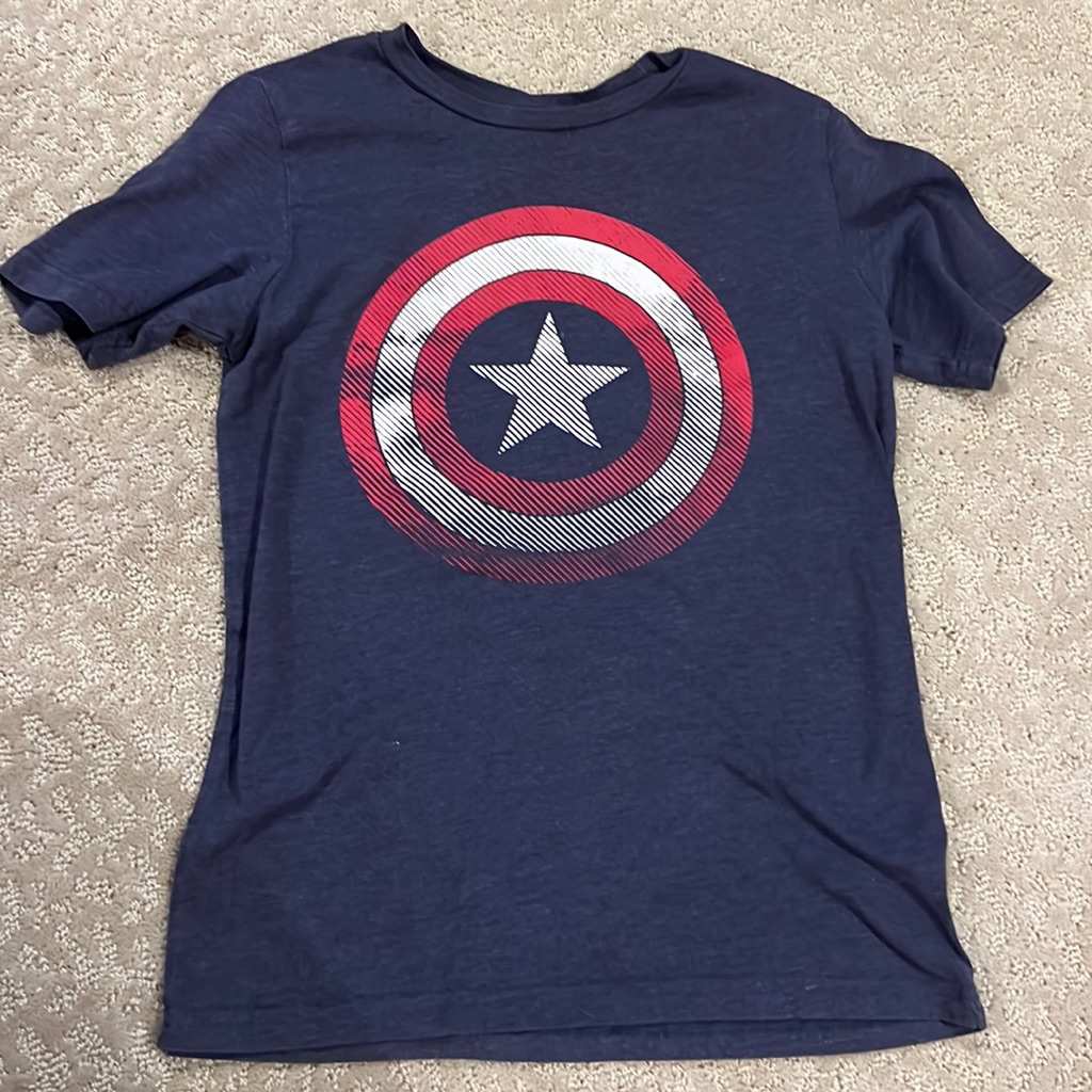 Kids Captain America Shortsleeve Tee